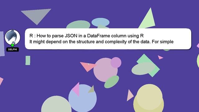 R : How to parse JSON in a DataFrame column using R смотреть онлайн