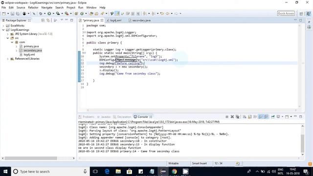 multiple classes log4j part-6 смотреть онлайн