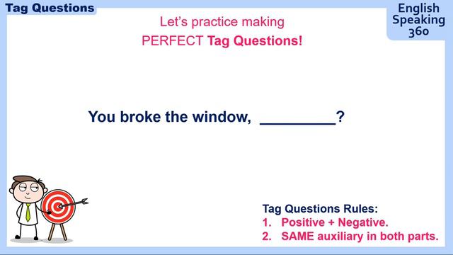TAG QUESTIONS the Easy Way! Don't you? Isn't it? Aren't I? Easy English Grammar / Question tag смотреть онлайн