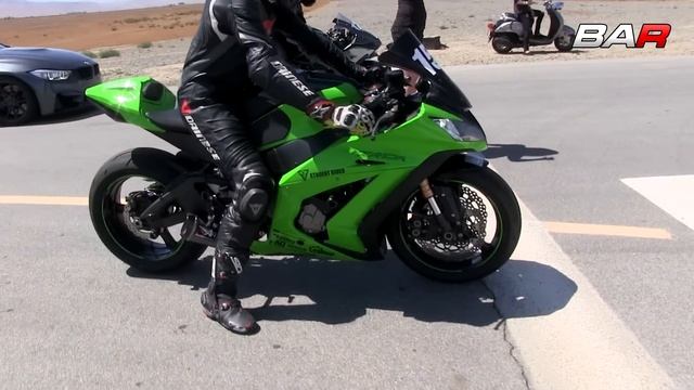 Kawasaki H2 vs Bolt on ZX10R - TOP SPEED смотреть онлайн