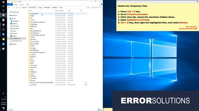 Delete the Temporary File - How to Delete Temp file смотреть онлайн