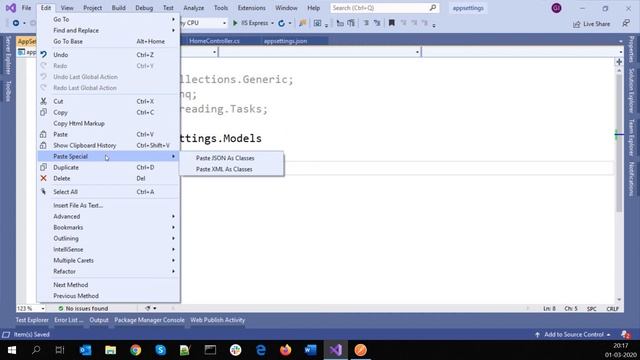 Generating C# Schema class file for the complex JSON Schema in Visual Studio || Visual Studio Tips смотреть онлайн