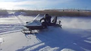 Снегоход рысь с двигателем от  Бурана 1