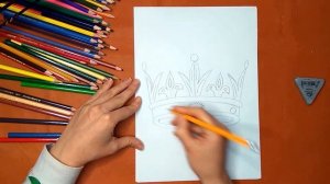 Как нарисовать корону. Онлайн-школа рисования "Малевашки"
