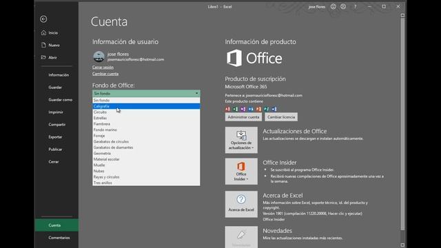 Excel cambiar color del tema de Office [2016-] (Básico) смотреть онлайн