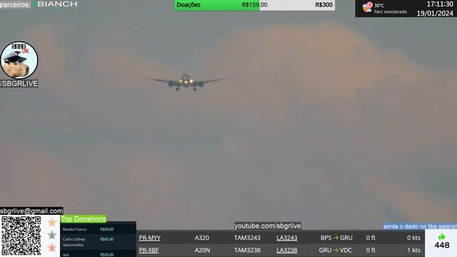 SBGR LIVE 4K - 19012024dia @SBGRLIVE смотреть онлайн