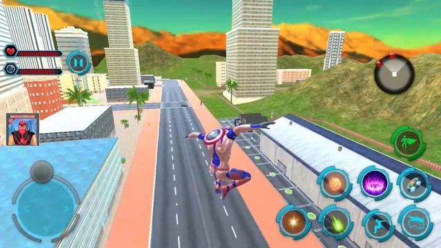 Flying Captain Superhero City Robot | Superhero Captain Robot Flying Newyork City Battle - GamePlay смотреть онлайн
