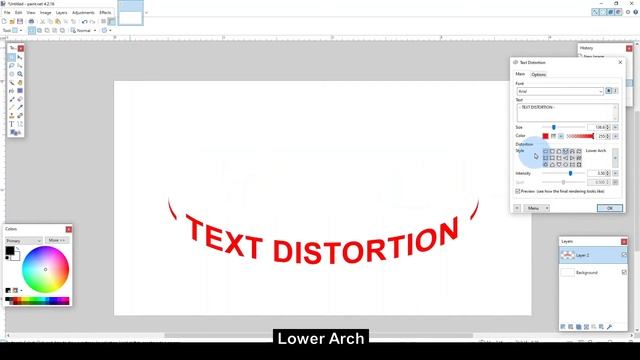 Paint.Net Text Distortion Effect - Curved Text And More!