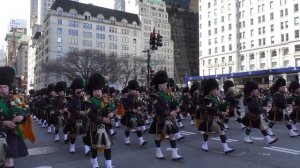 St. Patrick's Day Parade~2019~NYC~NYPD Emerald Society Pipes and Drums Band~NYCParadelife