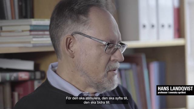 Hans Landqvist, professor i svenska språket смотреть онлайн