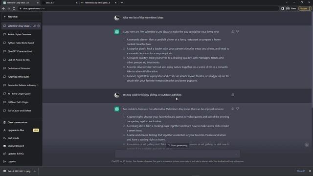How To Use Chat GPT And DALLE To Make A Valentines Card