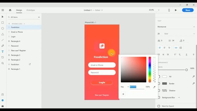 Login & Register UI in Adobe XD | Food Ordering App Part 2 | Adobe XD | UI Designing | IG смотреть онлайн