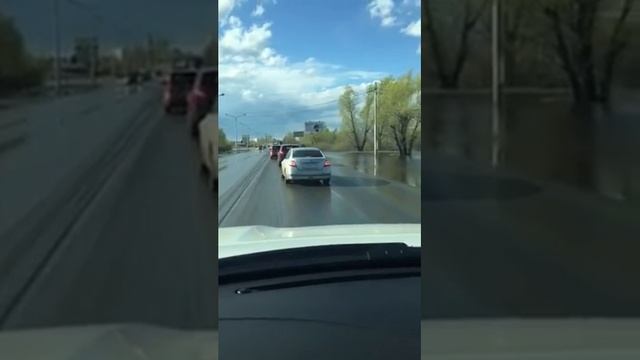 Шоссе Тюнина, Курган. Вода пришла. 24.04.2016(2) смотреть онлайн