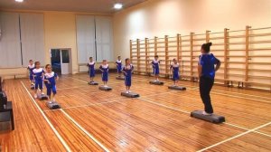 Степ-аэробика. Детский сад № 1 " Шатлык " Богатые Сабы. РТ.