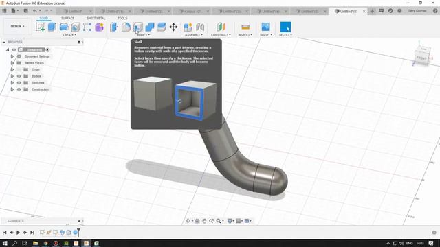 Autodesk Fusion 360: Урок 7. Модификаторы и инструменты анализа