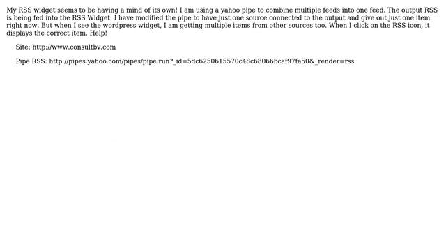 Wordpress: Wordpress RSS widget and Yahoo Pipes смотреть онлайн