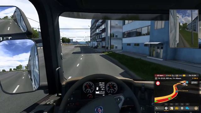 Euro Truck Simulator 2 13 часть пути до фуры . самая ху@вая серия смотреть онлайн