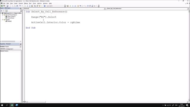 Excel VBA Online Course - 2.1.1 Selecting Single Cells смотреть онлайн