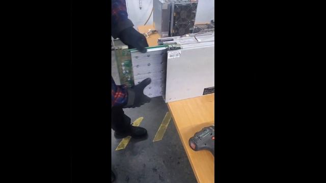 Все этапы от приёмки до обслуживания Antminer L7 и Antminer S19 Pro