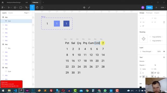 Figma ile Interactive Takvim Uygulaması смотреть онлайн
