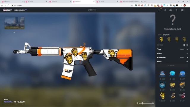 Позиции наклеек на AK-47, AWP, M4A4, M4A1-S, P90. смотреть онлайн