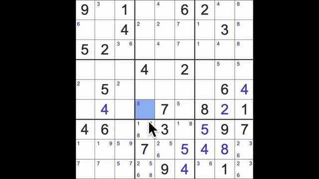 Sudoku Solution – New York Times 1 November 2023 Hard Level