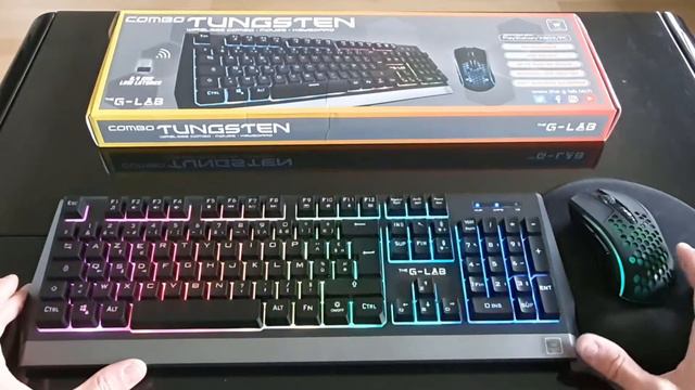 Clavier souris sans fil gamer G LAB pas cher 39€ concurrent razer, Logitech, Roccat, MS смотреть онлайн