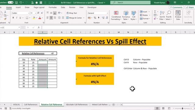 Cell Reference vs Spill Effect in Excel : From Data Management to 0 Error! | Be10x смотреть онлайн