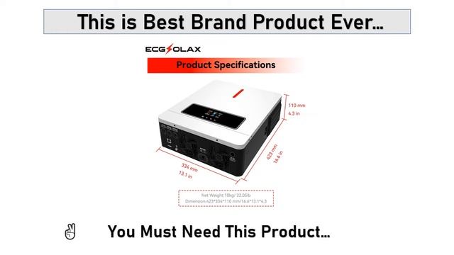 ECGSOLAX 3600W 6200W Solar Hybrid Inverter