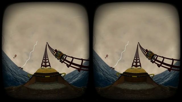 Scary Roller Coaster with Sea Monsters: Virtual Reality 3D Video 180° for Oculus Rift S, Gear VR Bo смотреть онлайн