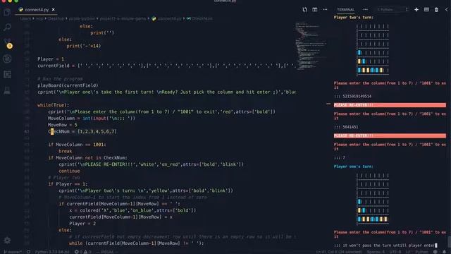 pirple-python-project1(connect4) смотреть онлайн