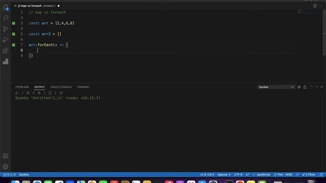 foreach vs map in JavaScript смотреть онлайн