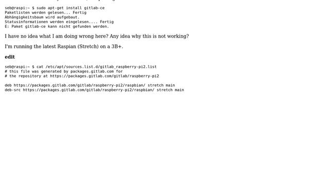 Raspberry Pi: Installing GitLab on Raspian Stretch смотреть онлайн