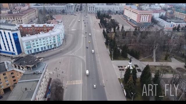 В ожидании весеннего пробуждения... Курск. Аэросъемка смотреть онлайн
