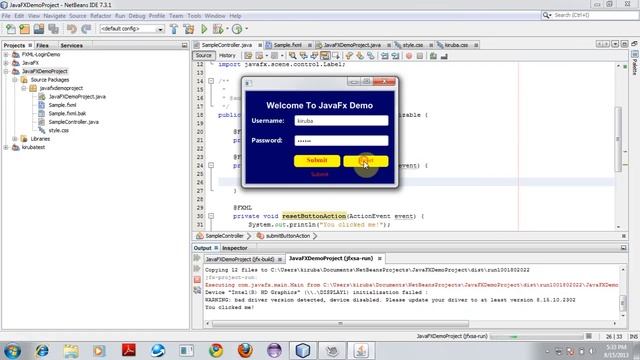Get started with JavaFx FXML Application using NetBeans IDE 7.3.1 смотреть онлайн