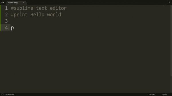 Python # ep6 Hello World Sublime Text