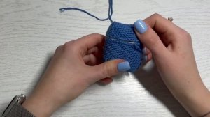 Чехол для наушников крючком/ crochet airpods case