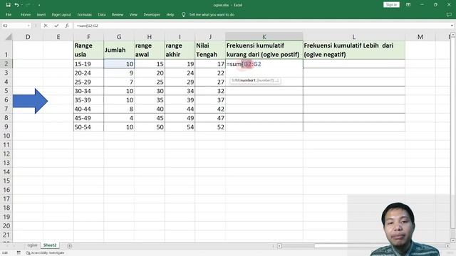 Cara Membuat Grafik Ogive Positif dan Negatif di Excel Lengkap dan Mudah смотреть онлайн