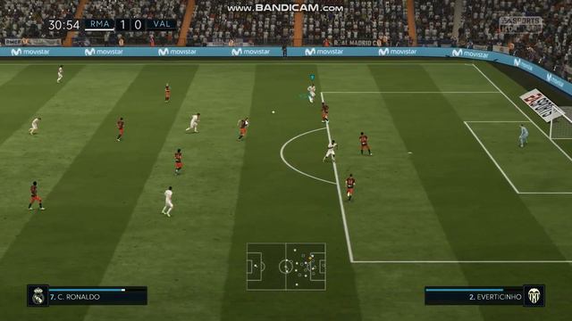 Карьера тренера за Реал Мадрид FiFa 18 (Игра с Валенсией). смотреть онлайн