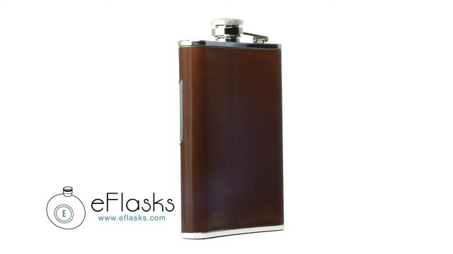 VF2063 Visol "Nathan" Brown Leather Stainless Steel 8oz Hip Flask смотреть онлайн