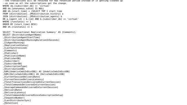 Databases: Replication Monitor Information using T-SQL (3 Solutions!!) смотреть онлайн