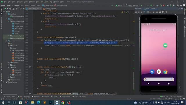 Приложение Планка на Java в Android Studio. Урок 43. Toast. смотреть онлайн