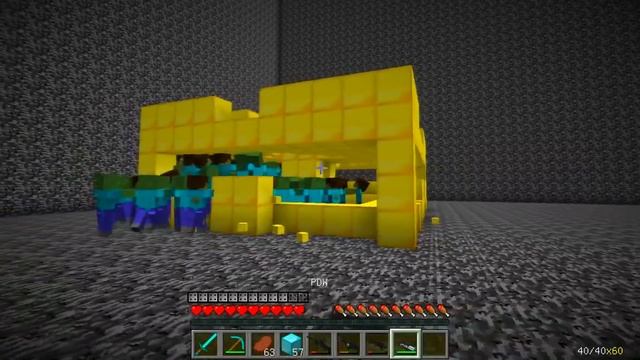 НУБ И ПРО ПОПАЛИ В БЭДРОК И СРАЖАЮТСЯ С 1000 ЗОМБИ В МАЙНКРАФТ ! НУБ ПРОТИВ ПРО БИТВА ЗАМКОВ С ЗОМБ смотреть онлайн