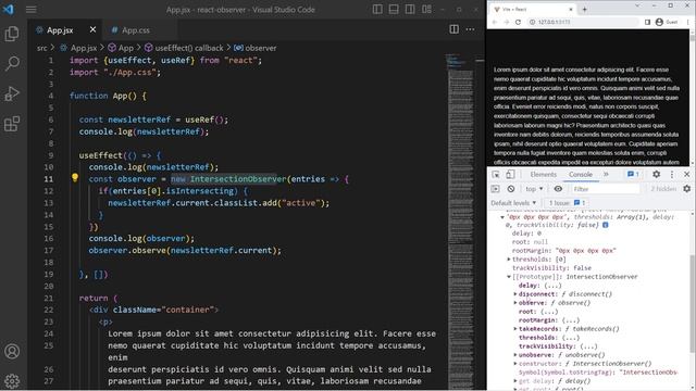 React/Next : Animation au scroll avec Intersection Observer смотреть онлайн