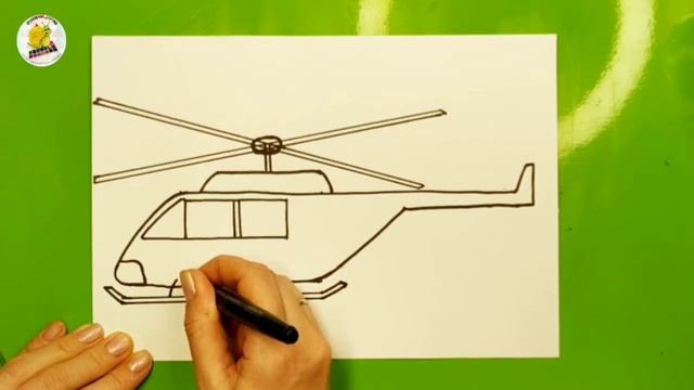 ВОЕННЫЙ ВЕРТОЛЕТ | Как нарисовать | Уроки рисования для детей 5 лет | Рисуем с Ульяной смотреть онлайн