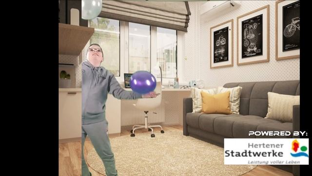 Hertener Löwen Coronacamp U10 #7 Übung des Tages Alex - Reaktionstraining mit Luftballon смотреть онлайн