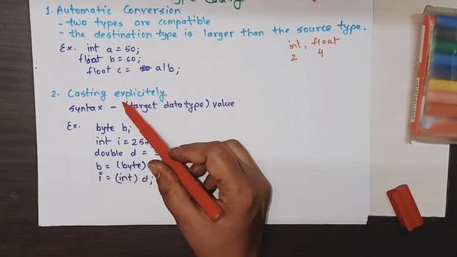 Type casting in java смотреть онлайн