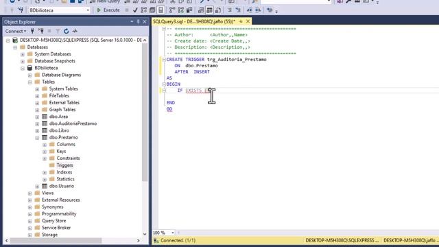 Trigger para tabla Auditoria sql server смотреть онлайн
