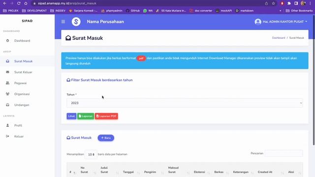 Sistem Informasi Pengarsipan Dokumen Menggunakan Laravel 9 MySQL 2022 смотреть онлайн