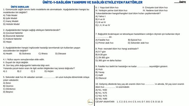 ANNE ÇOCUK SAĞLIĞI VİZE SORULARI смотреть онлайн